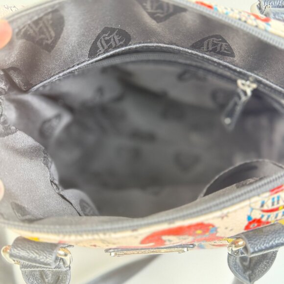 Loungefly The Little Mermaid Crossbody Satchel Purse Disney Tattoo Graffiti - Picture 7 of 13